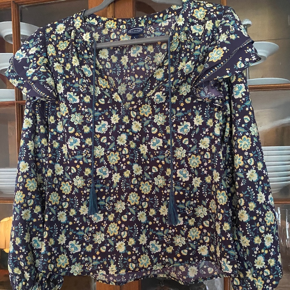 Scoop Floral Blouse